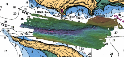 1992 along channel - bathymetry